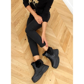 Bottines noires avec fourrure 2C9XX064-2 Noir le noir 3
