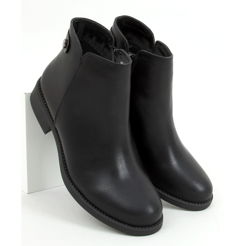 Bottines Chelsea noires pour femme MM-827 Noir 1