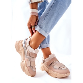 NAVY DOT Chaussures de sport femme Baskets Beige Katerini 2 NAVY DOT Chaussures de sport femme Baskets Beige Katerini 2