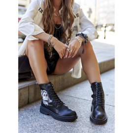 Bottes pour femmes avec imprimé GOE II2N4046 Noir le noir 5