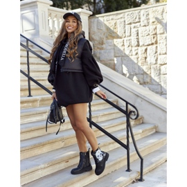 Bottes pour femmes avec imprimé GOE II2N4045 Noir 2