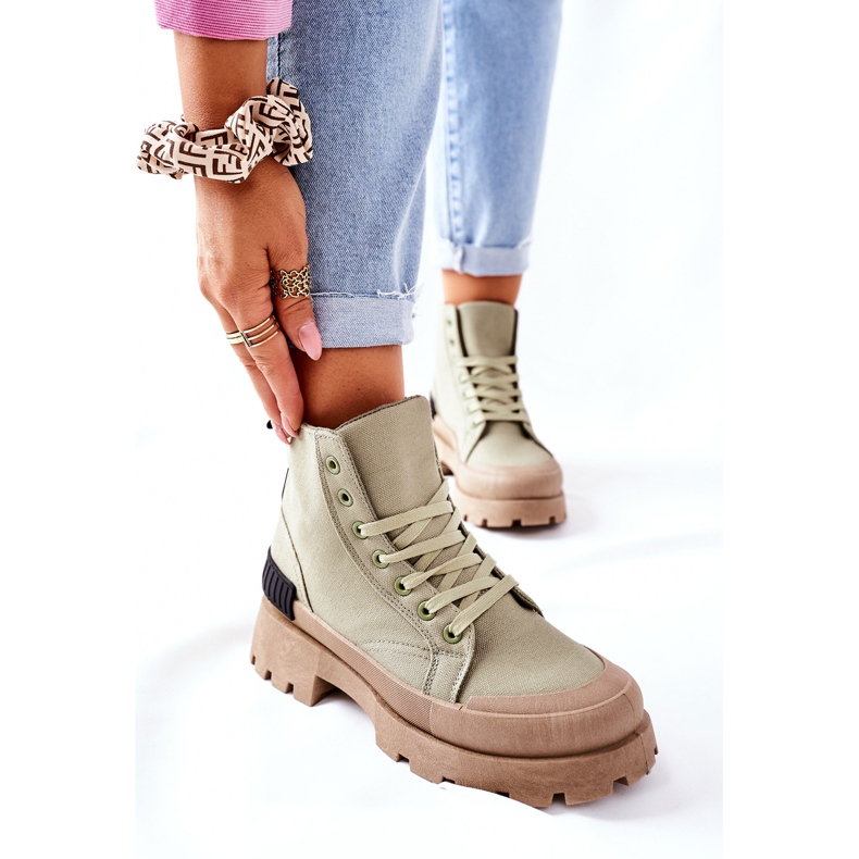 PS1 Bottes Femme Vert Any One 1