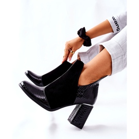 PA2 Bottes En Cuir Pour Femmes Sur Un Talon Noir I Wish le noir 3