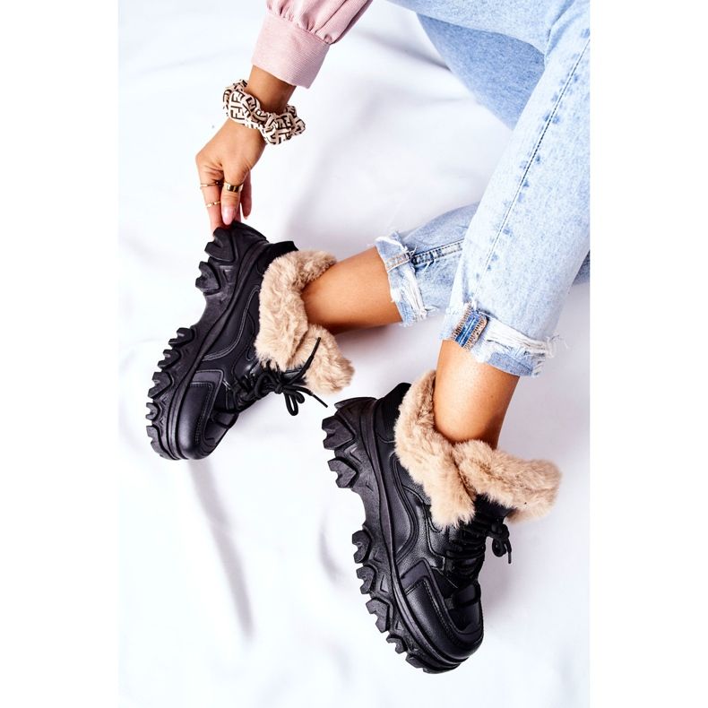 PM1 Bottes chaudes noires pour femmes Limerick le noir 2