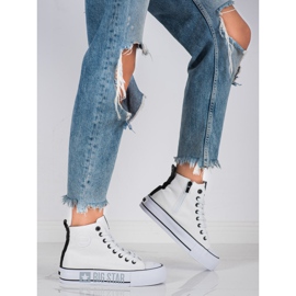 Baskets pour femmes Big Star II274014 blanc 1