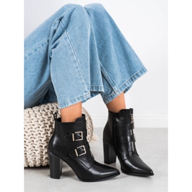 Bottes élégantes en Spitz VINCEZA noir 2