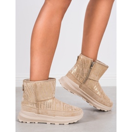 SHELOVET Chaud mukluki sur la plate-forme beige 1 SHELOVET Chaud mukluki sur la plate-forme beige 1