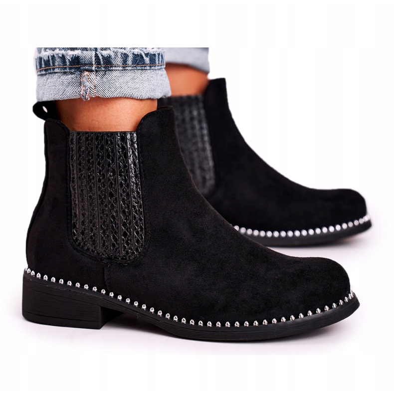 Bottines Femme Jodhpur boots Daim Noir Meagan 5