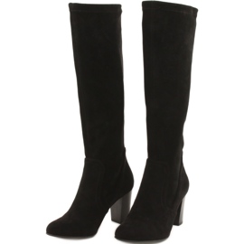Noir Bottines femme en daim Caprice 25502-27 044 le noir 2