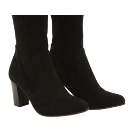 Noir Bottines femme en daim Caprice 25502-27 044 le noir 5