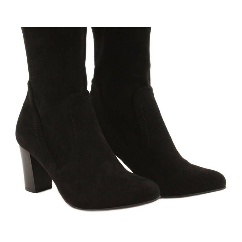 Noir Bottines femme en daim Caprice 25502-27 044 5