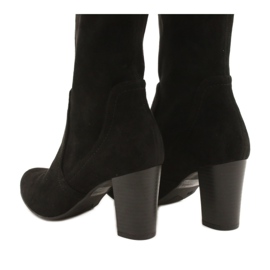 Noir Bottines femme en daim Caprice 25502-27 044 le noir 4