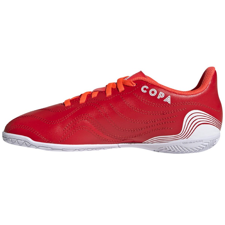 Chaussures de foot Adidas Copa Sense.4 In Jr FY6162 rouge rouge 1