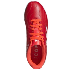 Chaussures de foot Adidas Copa Sense.4 In Jr FY6162 rouge rouge 2