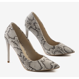 Motif peau de serpent d'Andrew en beige 1