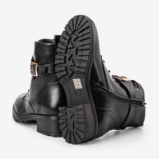 Bottes de travail à talon plat Versi noires le noir 1