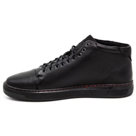 Polbut Chaussures isolées en cuir pour hommes 2110F Noir 1