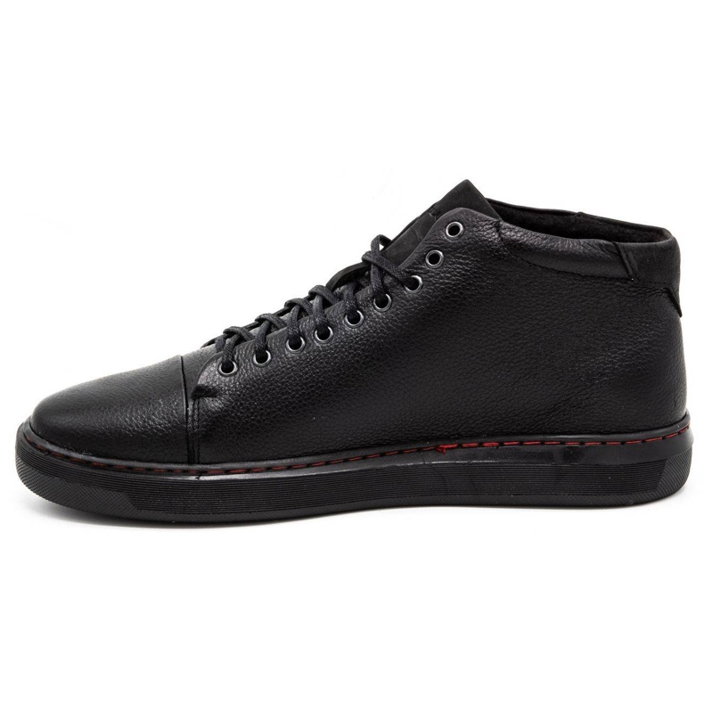 Polbut Chaussures isolées en cuir pour hommes 2110F Noir le noir 1