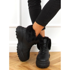 Bottines noires avec fourrure 2C9XX064-2 Noir le noir 4