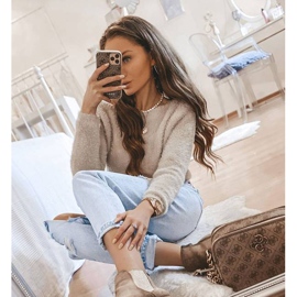 Bottines Ana kaki sur un poteau beige brun 1