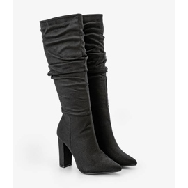 Bottines noires à talons volants Nevada le noir 1