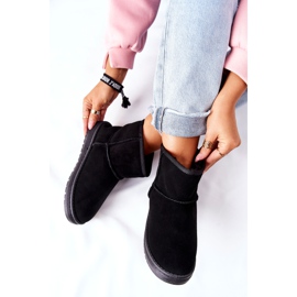 Bottes de neige en cuir pour femmes Big Star II274440 Noir 2