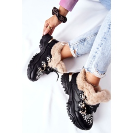 Chaussures de sport isolées pour femmes Black Heart Beats le noir 1