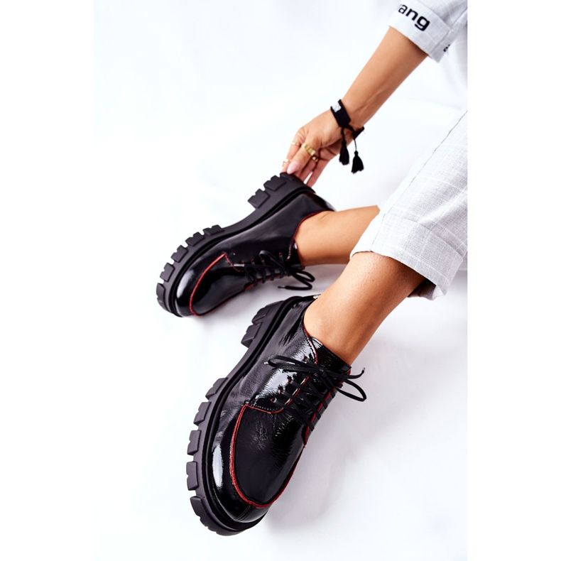 Chaussures en cuir pour femmes Maciejka Noir 5074A-01 2