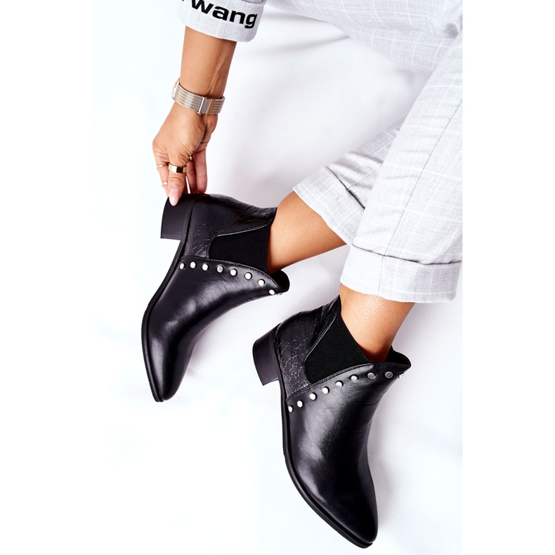 PG1 Bottines Femme Jodhpur boots Noir Barretos 2