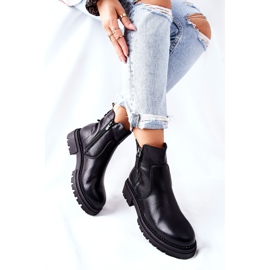 PE1 Bottes hautes noires Silvan avec fermetures éclair 1