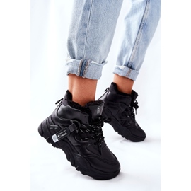 Baskets chaudes noires pour femmes Bottes de neige Kaphia le noir 4