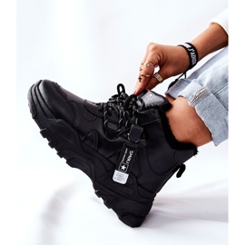 Baskets chaudes noires pour femmes Bottes de neige Kaphia 2