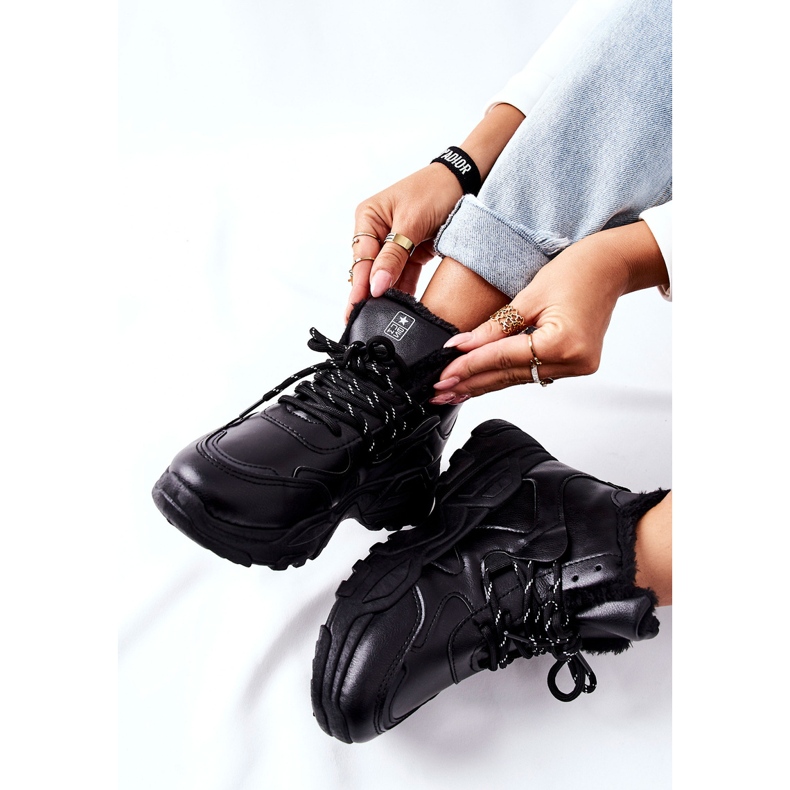 Baskets chaudes noires pour femmes Bottes de neige Kaphia le noir 1