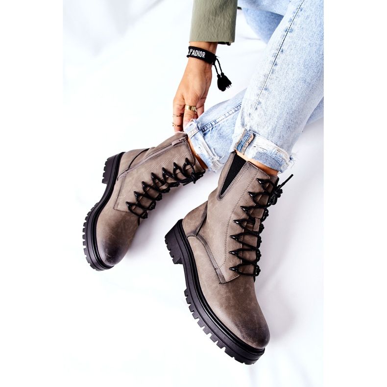 Bottes Ouvrières Warmed Sergio Leone Gris TR756 1