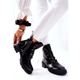 Bottes Chaudes Laquées Sergio Leone Noir TR744 le noir 4