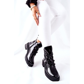 Bottes Chaudes Laquées Sergio Leone Noir TR744 2