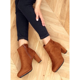 Camel F049 Bottines à talons camel brun 4