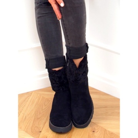 Bottes sur un coin caché noir KL-711 Black le noir 4