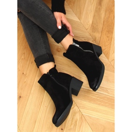 Bottines sur talon caoutchouc noir 8301 Noir le noir 5