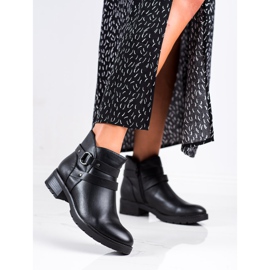 Clowse Bottes décontractées avec une ceinture décorative le noir 4