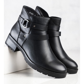 Clowse Bottes décontractées avec une ceinture décorative noir 2