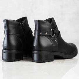 Clowse Bottes décontractées avec une ceinture décorative le noir 3