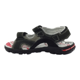 Bartek Sandals Leather Sports Boys 19108 noir 2
