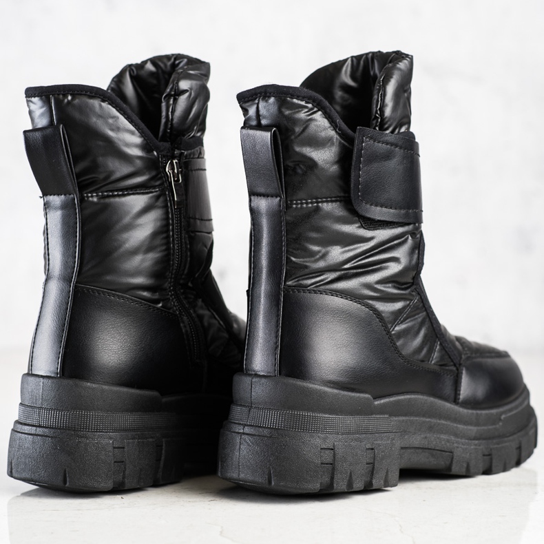 Seastar Bottes de neige velcro noir 1