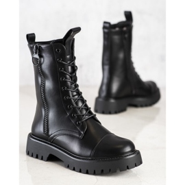 SHELOVET Bottes noires classiques 2