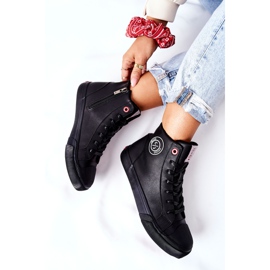 Baskets Isolées Pour Femmes Cross Jeans High Noir II2R4009C 1