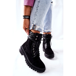 PG1 Bottines Femme Daim Noir Deliopis le noir 5