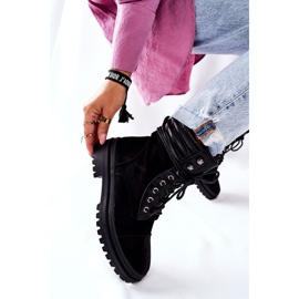 PG1 Bottines Femme Daim Noir Deliopis le noir 4