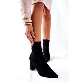 FW1 Bottines femme Hellameia en daim noir le noir 6