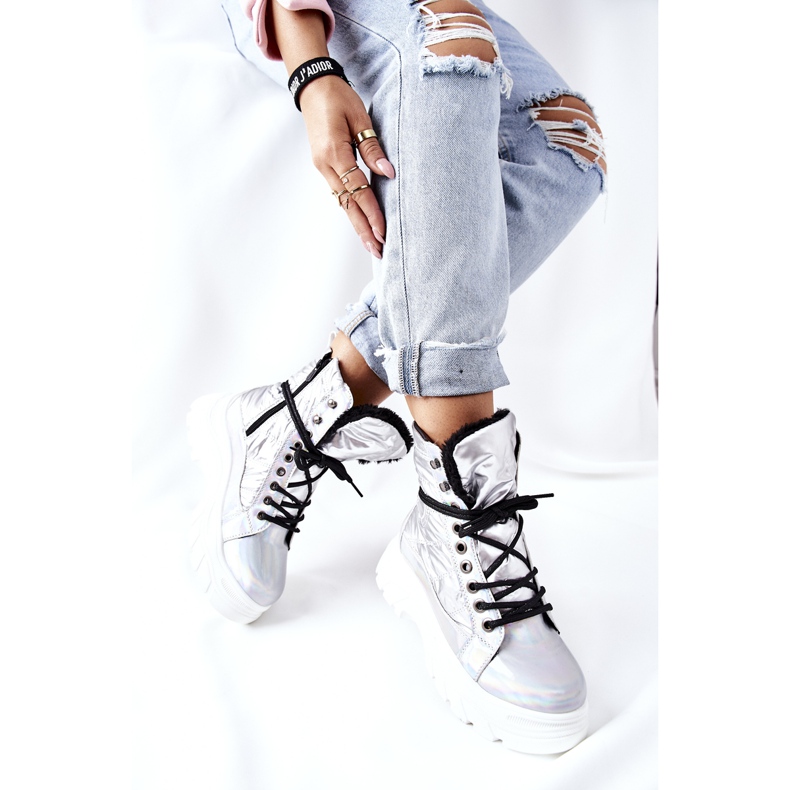 Vinceza Trappeurs Ismobe argentés pour femmes 1 Vinceza Trappeurs Ismobe argentés pour femmes 1